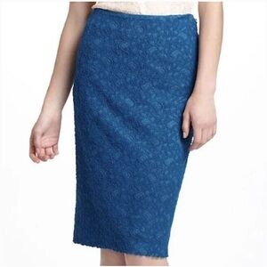 Anthropologie Moulinette Soeurs Lapis lace pencil skirt Size 4